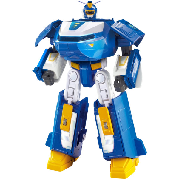 Фото - Робот-трансформер Super Wings Transforming Aircraft Воздушная База Робот свет звук (EU760888)