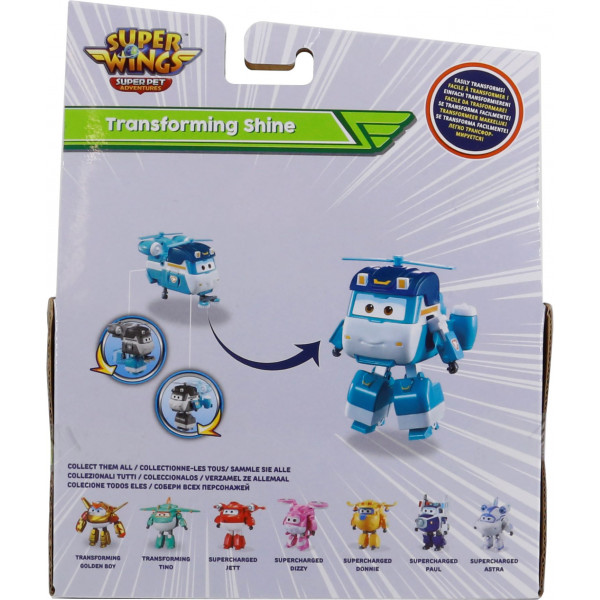 Фото - Коллекционная фигурка Super Wings Transforming Shine (EU770239)