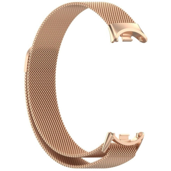 Фото - Ремешок для фитнес-браслета BeCover Milanese Style for Xiaomi Mi Smart Band 8 / 9 / 10 Rose Gold (714604)