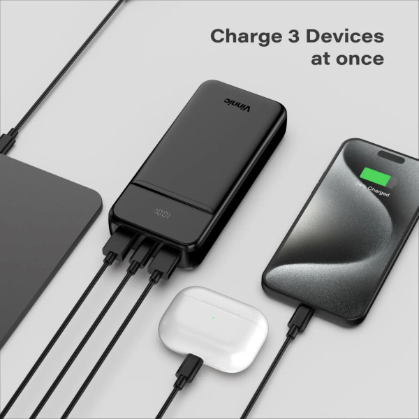 Фото - Батарея мобильная Vinnic EVEREST 3 Fast Charge 20000mah 22.5W black (4898338024562)