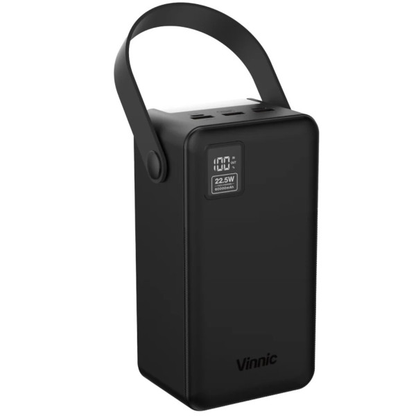 Фото - Батарея мобильная Vinnic EVEREST 4 Fast Charge 60000mah 22.5W black (4898338024586)