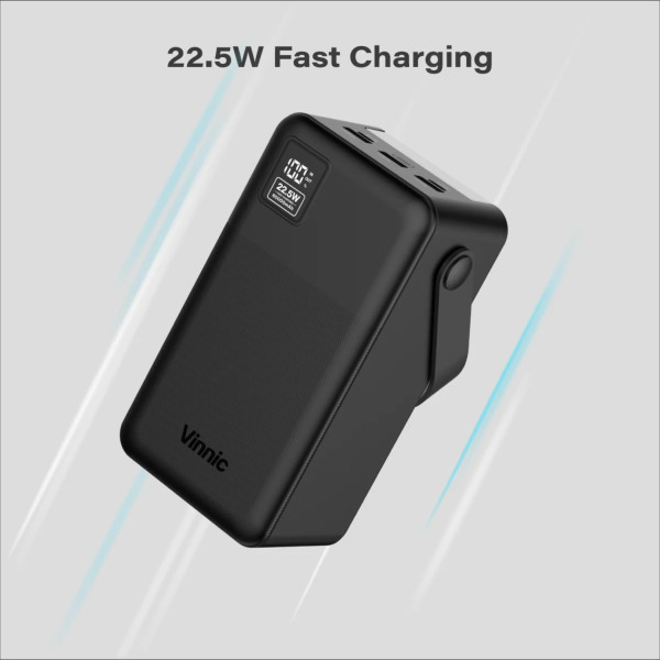 Фото - Батарея мобильная Vinnic EVEREST 4 Fast Charge 60000mah 22.5W black (4898338024586)