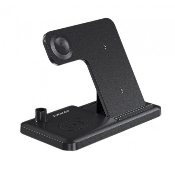 Фото - Беспроводное зарядное устройство Essager Jiecheng 4 in1  PD15W Black (EWXZM-JC01-Z)