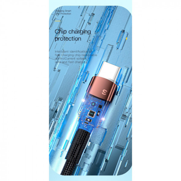 Фото - Кабель синхронизации данных Essager Star 7A Type-C USB Cable 1m Brown (EXCT-XC12)