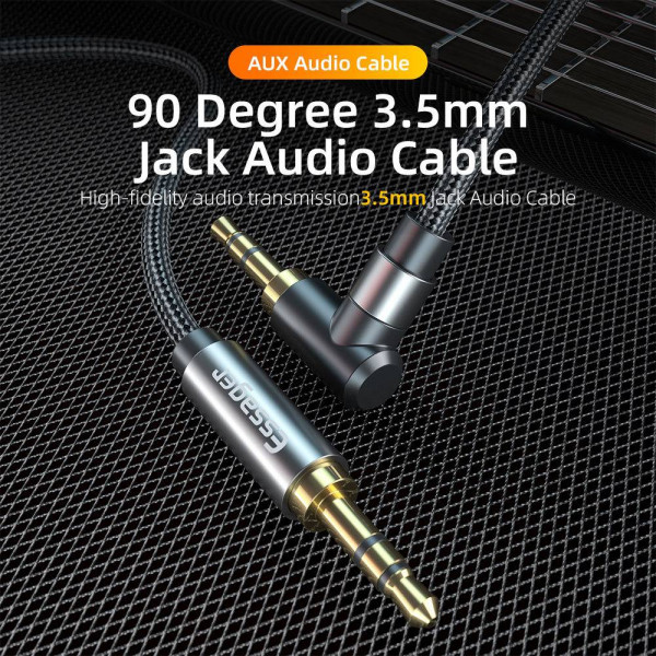 Фото - Кабель 3.5 мм - 3.5 мм Essager AUX Cable 3.5mm Jack Audio Cable 3.5 mm Jack Hifi Aux 1.5m (EYP35-WTA01)