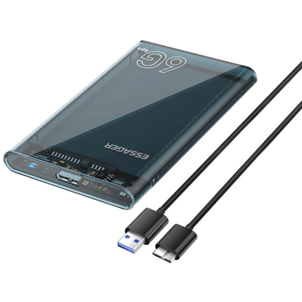 Фото - Внешний карман Essager Space SATA 3.0 Hard Drive 2.5 inch Enclosure (EYPS0-XZ20-P)