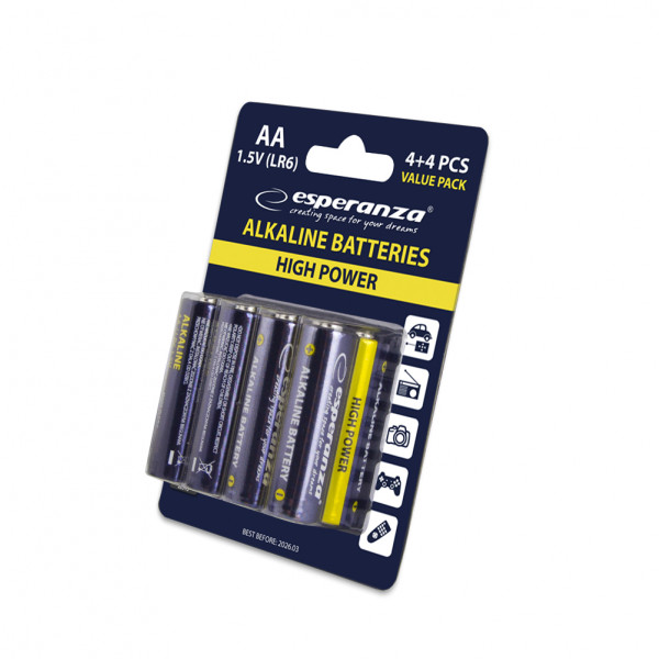 Фото - Батарейка тип AA Esperanza 8 шт. (EZB103)