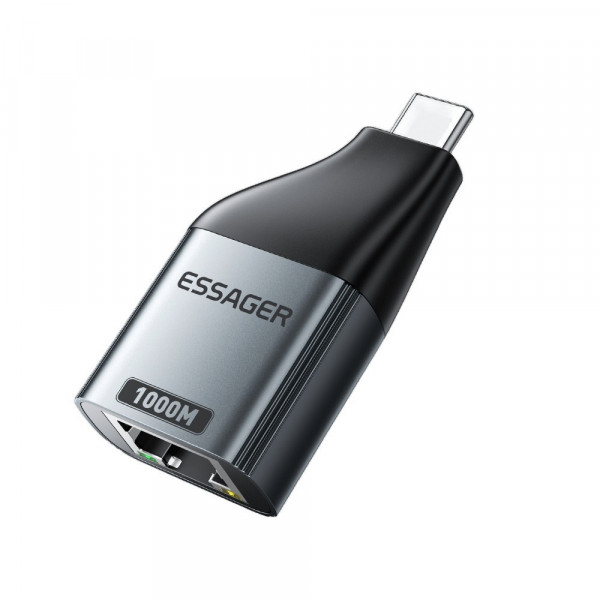 Фото - Переходник Essager Type-C to RJ-45 (EZJRJK-MJ0G-P)