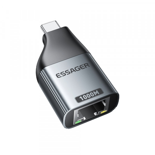 Фото - Переходник Essager Type-C to RJ-45 (EZJRJK-MJ0G-P)