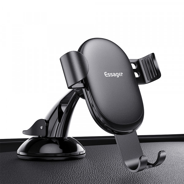 Фото - Автодержатель Essager MoJack Gravity Car Phone Holder Black (EZJXP-MJ01) Фото - Автодержатель Essager MoJack Gravity Car Phone Holder Black (EZJXP-MJ01)