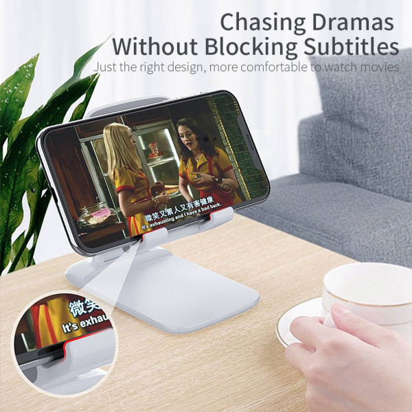 Фото - Подставка для мобильного устройства Essager Knight Foldable Desk Mobile Phone Holder Stand (Plastic) White (EZJZM-QSSJ02)