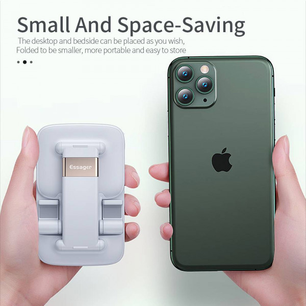 Фото - Подставка для мобильного устройства Essager Knight Foldable Desk Mobile Phone Holder Stand (Plastic) White (EZJZM-QSSJ02)