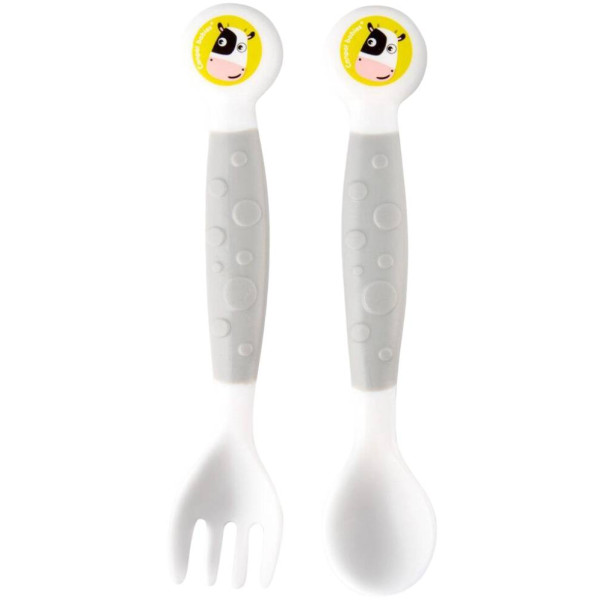 Фото - Набор детских столовых приборов для малыша Canpol babies Ложка и вилка эластичные (56/580) Фото - Набор детских столовых приборов для малыша Canpol babies Ложка и вилка эластичные (56/580)