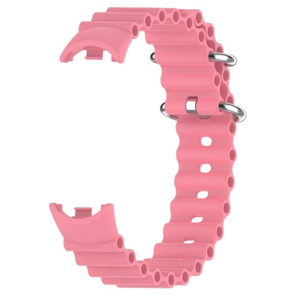 Фото - Ремешок для фитнес-браслета BeCover Wave Style for Xiaomi Mi Smart Band 8 / 9 / 10 Dusty Pink (714353)