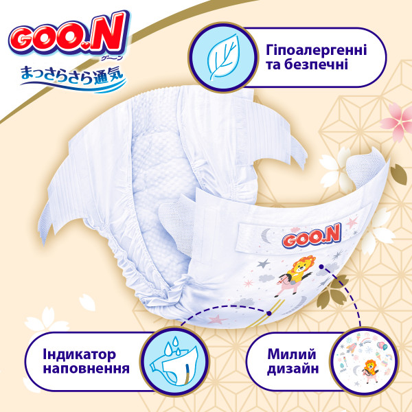 Фото - Одноразовые подгузники Goo.N Premium Soft на липучках Размер 5(XL) (12-20 кг), 40 шт. (F1010101-150)