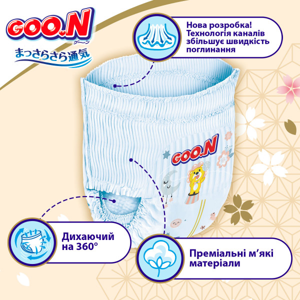 Фото - Одноразовые подгузники-трусики Goo.N Premium Soft 9-14 кг 4(L) 44 шт. (F1010101-157)