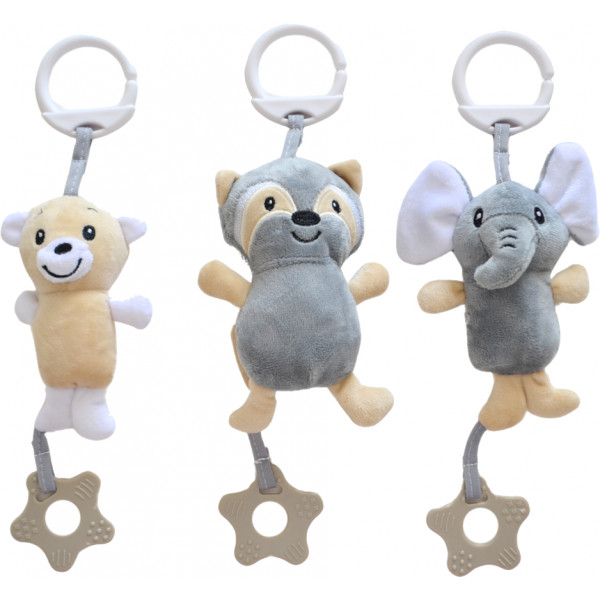 Фото - Погремушка Lindo Енот (F 1025 енот)