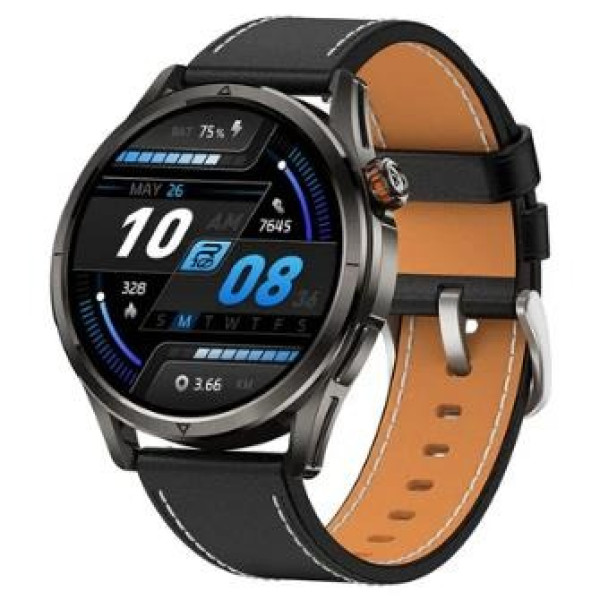 Фото - Ремешок для смарт-часов KOSPET ARCHLAN LEATHER BLACK 22 мм