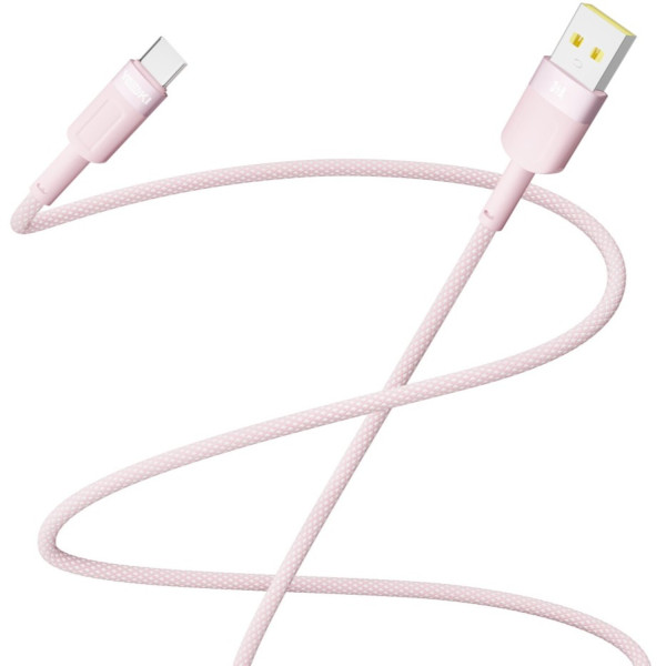 Фото - Кабель синхронизации данных YOKI STYLE Type-C 3A 1.2m Pink (YK-ST41)