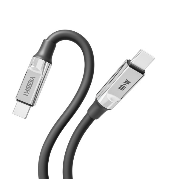 Фото - Кабель синхронизации данных YOKI ULTRA Type-C to Type-C 60W 1.2m Black (YK-UL61)