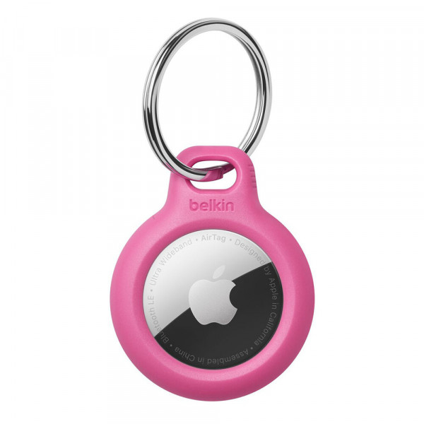 Фото - Чехол для беспроводного маяка Belkin Secure Holder with Key Ring AirTag Pink (F8W973BTPNK)