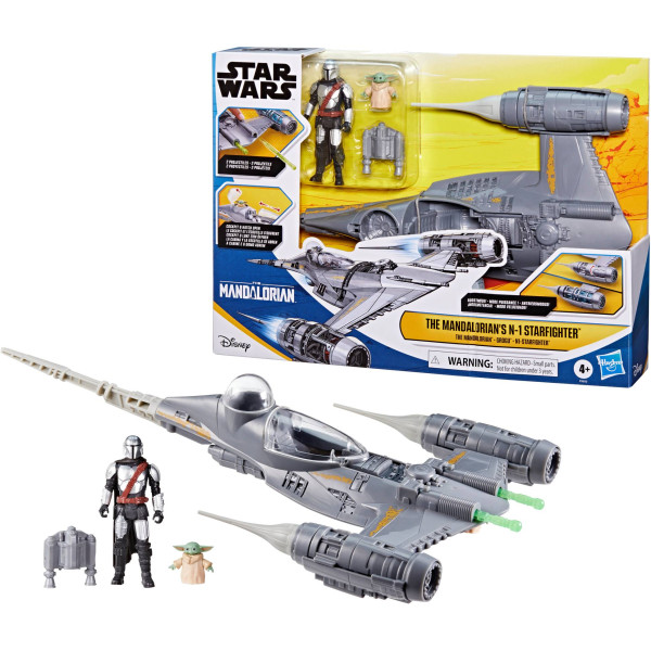 Фото - Коллекционная фигурка набор Hasbro Мандалорский корабль-истребитель N-1 (F9950)