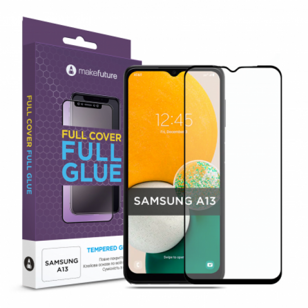 Фото - Защитное стекло для смартфона MakeFuture Full Cover Full Glue Samsung A13 (MGF-SA13)