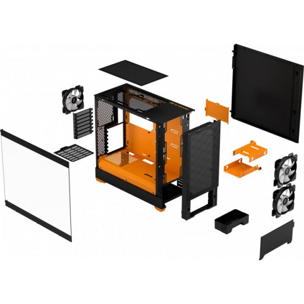 Фото - Корпус Fractal design ATX без БП Pop Air RGB Orange Core TG (FD-C-POR1A-05)