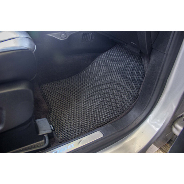 Фото - Коврики ворсовые в салон авто EVAtech Standard для Ford Edge 2014-2018 2 поколение SUV USA черный кант FD12345CV5LA2VEB