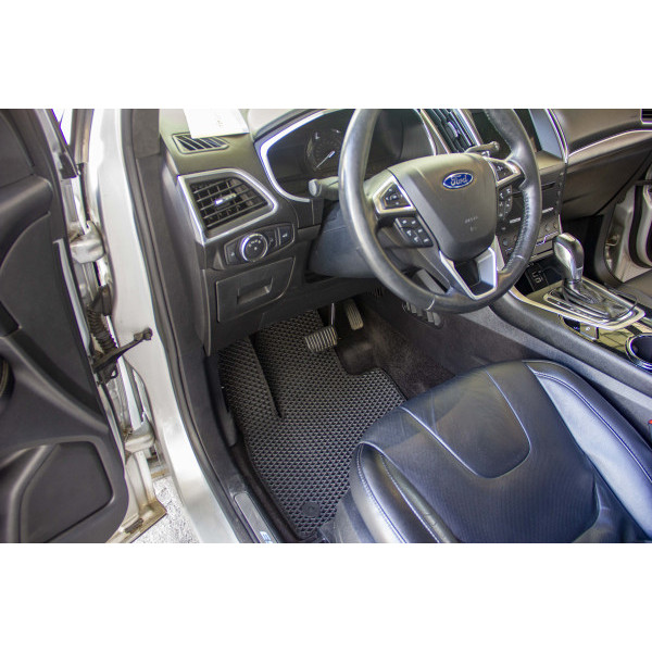 Фото - Коврики ворсовые в салон авто EVAtech Standard для Ford Edge 2014-2018 2 поколение SUV USA черный кант FD12345CV5LA2VEB