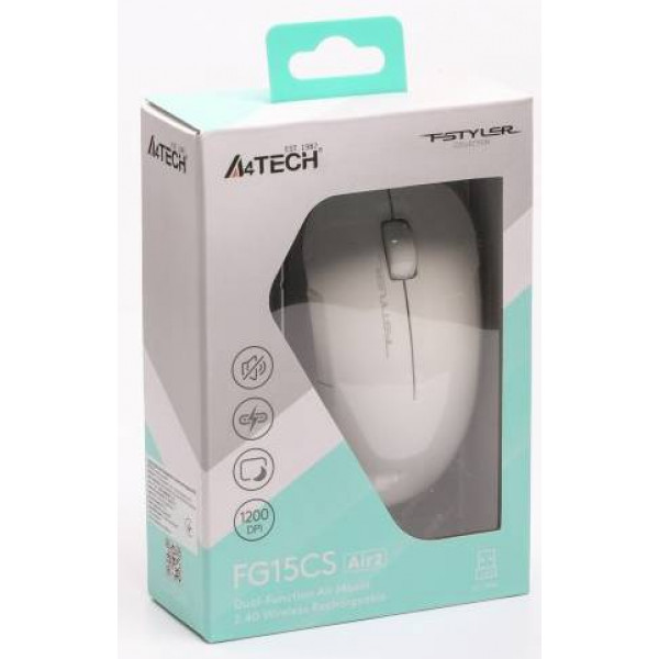 Фото - Мышь беспроводная A4tech FG15CS Air2 (White)
