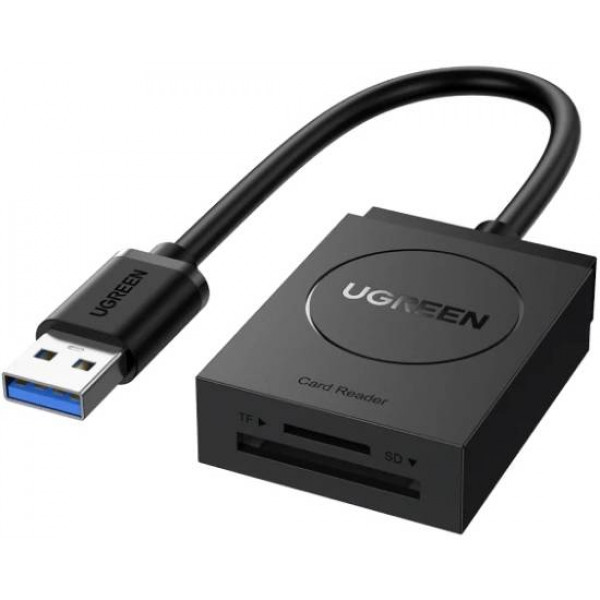 Фото - Кардридер UGREEN CR127 USB 3.0 2-слота SD/TF Card 0.15m (20250)