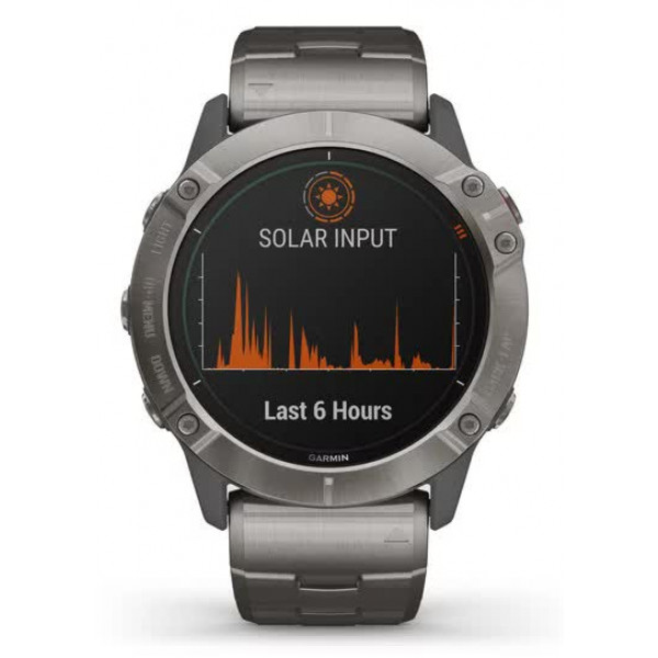 Смарт-часы Garmin Fenix 6X Pro Solar Titanium with Vented Titanium Bracelet  (010-02157-24) купить по низкой цене в Киеве, Харькове, Днепр, Одессе,  Львове, Украине | интернет магазин Comfy (Комфи)