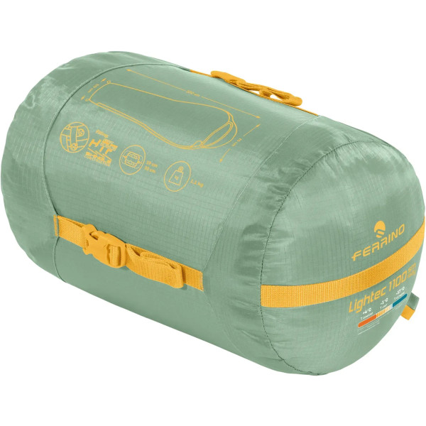 Фото - Спальный мешок Ferrino Lightec SM 1100 Lady -3°C Green (86649QVV)