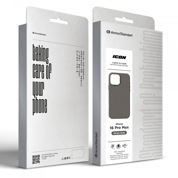 Фото - Чехол для смартфона Armorstandart ICON2 Case for Apple iPhone 16 Pro Max Stone Grey (ARM81306)