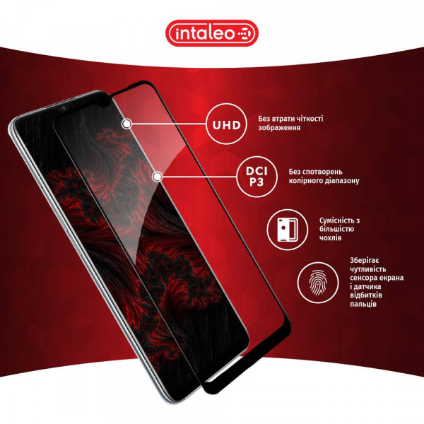 Фото - Защитное стекло для смартфона Intaleo Full Glue for Oppo A16 Black (1283126522055)