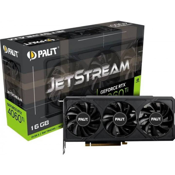 Фото - Видеокарта Palit GF RTX 4060 Ti 16GB GDDR6 JetStream (NE6406T019T1-1061J)