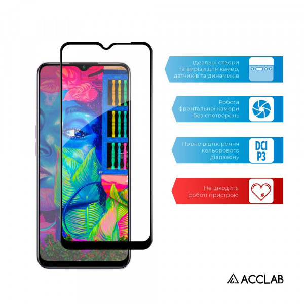 Фото - Защитное стекло для смартфона ACCLAB Full Glue for Oppo A58 (1283126565144)