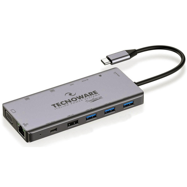 Фото - Хаб USB Tecnoware USB TYPE-C 13в1 Adapter (FHUB17692)
