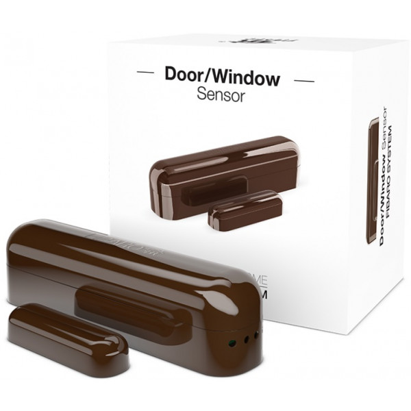 Фото - Беспроводной датчик открытия двери/окна Fibaro Door/Window Sensor Dark chocolate (FIBEFGK-107)