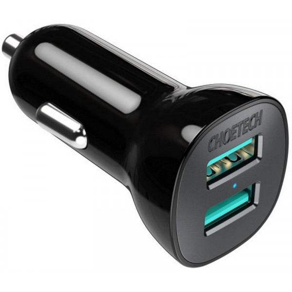 Фото - Автомобильное зарядное устройство Choetech C0051-BK Фото - Автомобильное зарядное устройство Choetech C0051-BK