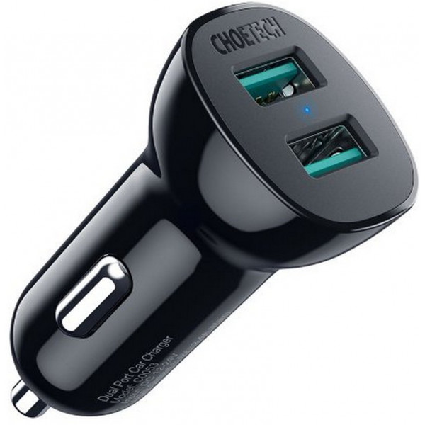 Фото - Автомобильное зарядное устройство Choetech C0051-BK