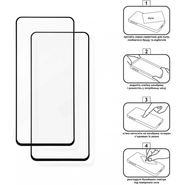 Фото - Защитное стекло для смартфона XOKO Full Cover Ultra-Thin 0.25мм Samsung A736 (A73) Black 2 шт. (XK-FCU-SM-A73)