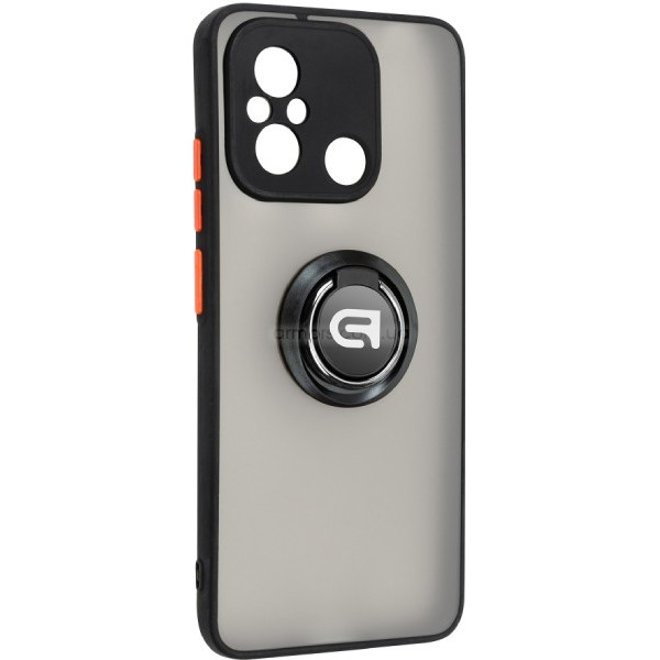 Фото - Чехол для смартфона Armorstandart Frosted Matte Ring for Xiaomi Redmi 12C Black (ARM68370)