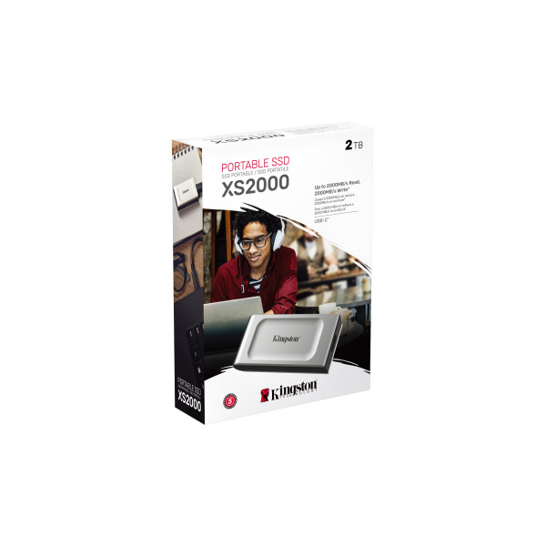 Фото - SSD-накопитель внешний Kingston XS2000 2TB USB 3.2 Type-C 2x2 IP55 3D NAND (SXS2000/2000G)