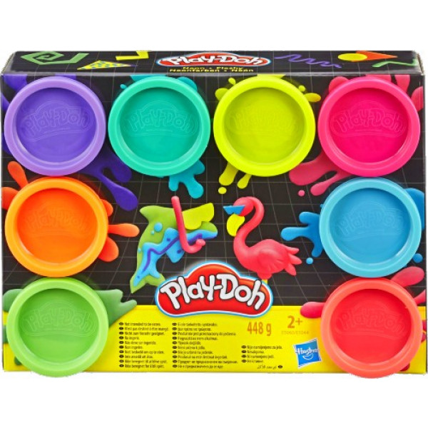 Фото - Расходники Hasbro Play-Doh 8 цветов Неон  (E5044_E5063)