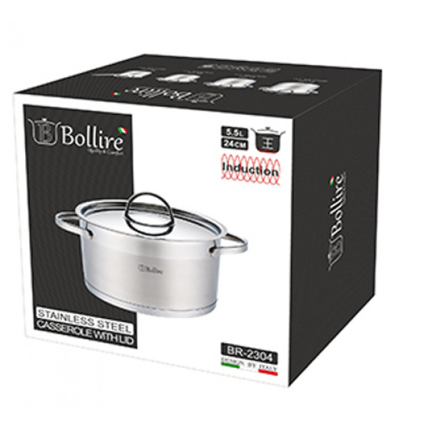 Фото - Кастрюля Bollire BR-2304 Catania 24 см 5.5 л
