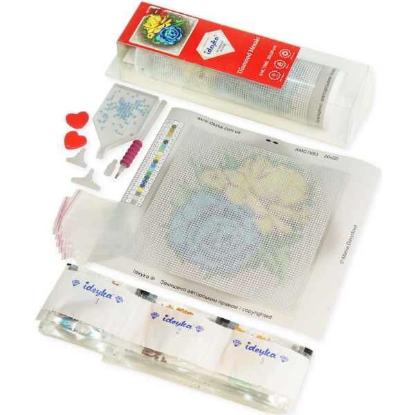 Фото - Алмазная живопись Ideyka Ангелочек в саду 30х40 см (AMC7938)