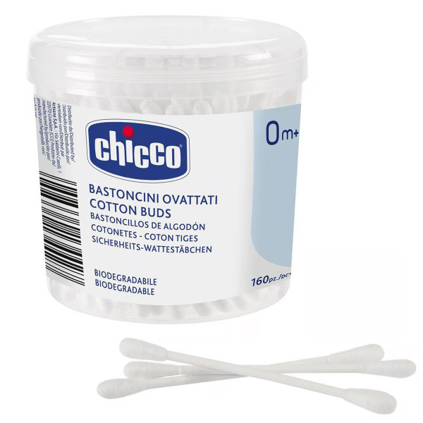 Фото - Ватные палочки Chicco 160 шт. (10442.00)