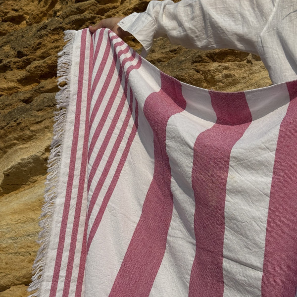 Фото - Полотенце пляжное Lelit Малиновый 100/190 (1200523)